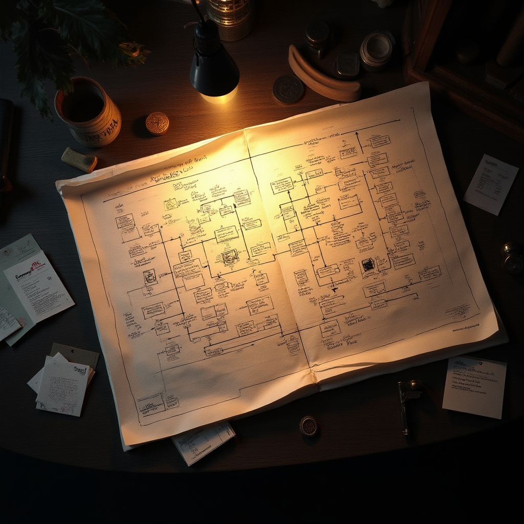 Spielfluss-Optimierung und Raumdiagramm